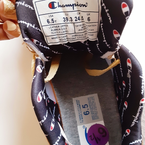 Gold Champion Chunky Sneakers 6.5 - Picture 7 of 8